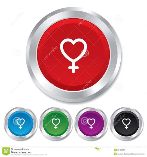 female sign icon woman sex button stock vector