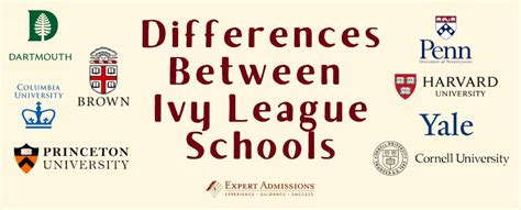 differences  ivy league schools expert admissions