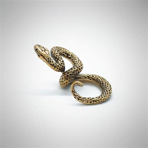 bronze snake bronze snake handmade bronze snake figurine etsy