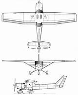 Cessna 152 Drawing Aircraft sketch template