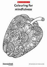 Colouring Mindfulness Sheets Children Downloadable Ks1 Resources Intricate Calm Atmosphere Focus Create Use These Work Scholastic sketch template