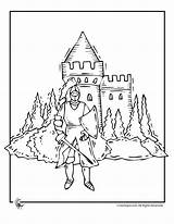Coloring Knights Castles Pages Knight Castle Print Kids Hrady Dragon Color Activities Printer Send Button Medieval Special Only Use Click sketch template