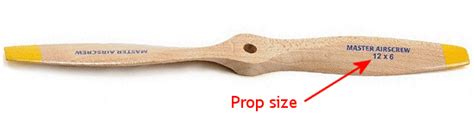 rc airplane propeller size guide