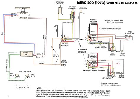 mercury marine   stroke wiring diagram
