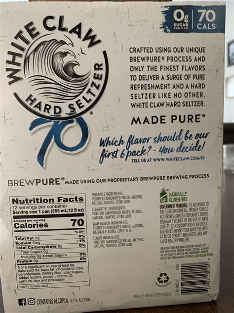 white claw nutrition facts antiqueosi