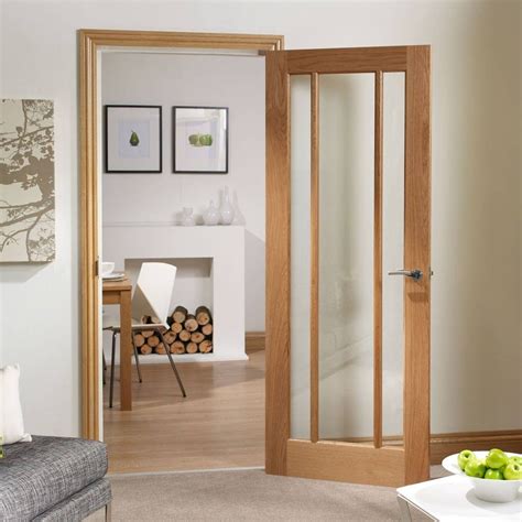 Worcester Oak 3 Pane Door Clear Glass