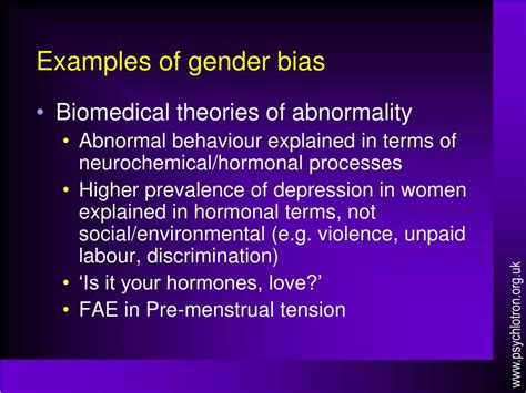 Ppt Gender Bias In Psychology Powerpoint Presentation Free Download