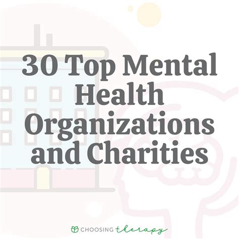 top mental health organizations