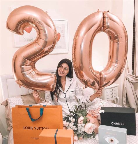 20th Birthday Balloons Rose Gold Number 20 Balloons 20 Etsy