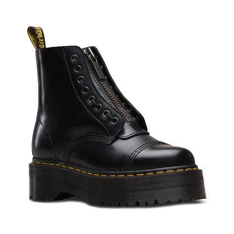 dr martens sinclair womens  eyelet leather boots black