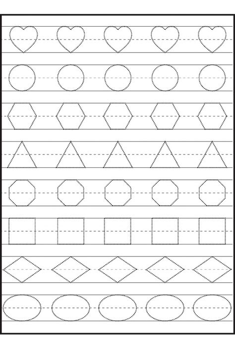 preschool tracing worksheets  coloring pages  kids