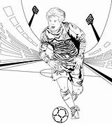 Messi Colorironline sketch template