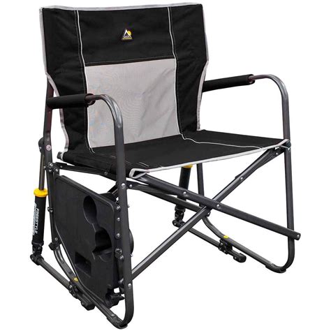 gci outdoor freestyle rocker xl  side table camp chair black