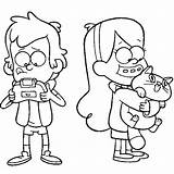 Gravity Falls Coloring Pages Print Color Dipper sketch template