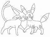Umbreon Espeon Coloring Pages Pokemon Coloringhome Printable Lineart Color Downloadable Becuo Deviantart Print Getcolorings Via Getdrawings Related sketch template
