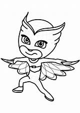 Coloring Pages Pj Owlette Mask Masks Getdrawings sketch template
