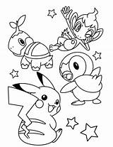 Piplup Coloring Pages Getcolorings sketch template