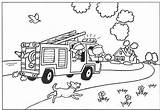 Fire Kids Brigade Coloring Pages Fun Brandweer sketch template