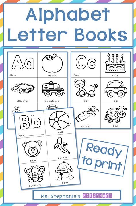 alphabet books printable