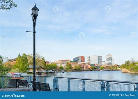 wilmington delaware waterfront stock image image  district office