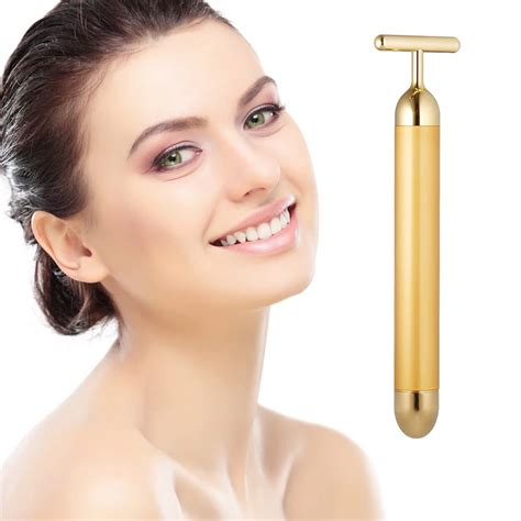 24k gold massage bar beauty pulse firming facial vibration slimming
