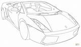 Lamborghini Gallardo Spyder Lp560 Ausmalbild Carros Kolorowanka Aventador Deportivos Kolorowanki Druku Kleurplaten sketch template