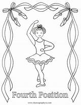Coloring Ballet Pages Choose Board Positions Ballerina sketch template