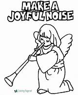 Coloring Pages Bible Christian Noise Make Joyful Printable sketch template