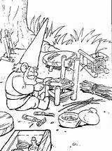 Gnome Garden Coloring Pages David Getcolorings Color Getdrawings sketch template