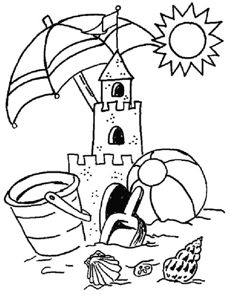 summer holiday coloring pages coloringpagescom