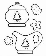 Christmas Coloring Pages Cookies Cookie Season Cream Learning Years Color Getdrawings Easy Getcolorings sketch template