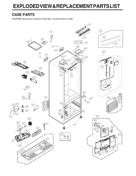 lg lfcss refrigerator replacement parts oem