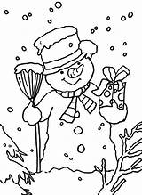 Coloring Pages January Snowman Printable Winter Scene Kids Cartoon Sheets Color Clipart Getcolorings Cute Print Comments Abominable sketch template