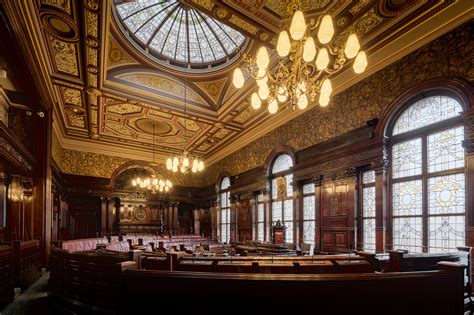 The Council Chambers Inside Glasgow City Chambers Glasgow Scotland