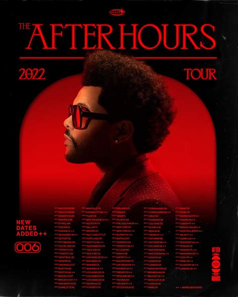 The Weeknd On Twitter After Hours Tour 2022… The Weeknd Poster
