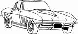 Sheets Stingray Adult Chevy Muscle Boredom Coloriage sketch template