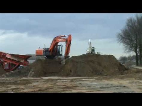 excavators action  blerickthe nl    youtube