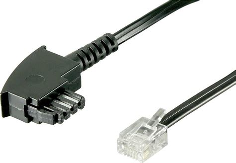 dsl cable  tae  plug  rj pc plug   black conradcom