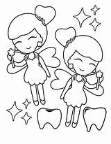 Fairy Coloring Pages Printable Fairies Tooth Wonder sketch template
