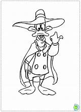 Duck Darkwing Dinokids Coloring Pages Close sketch template