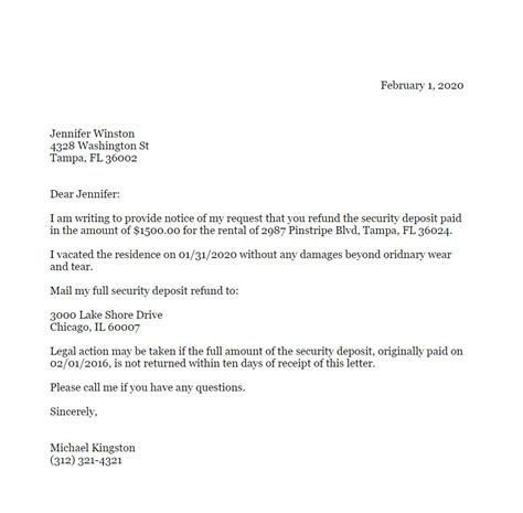 letter  explanation  deposit  letter template collection