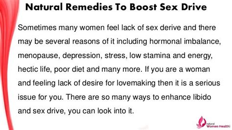 natural remedies to boost sex drive and satisfy your husband in bed