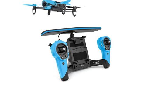 parrot bebop drone skycontroller bundle blue quadcopter  skycontroller   megapixel hd