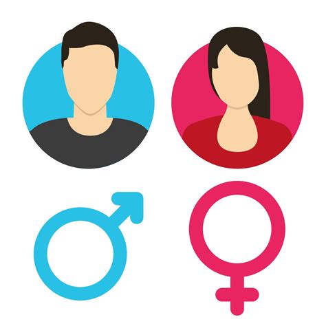 vector male and female icon set illustrator graphics ~ creative market