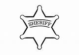Sheriff Badge Clipart Clip Star Badges Coloring Deputy Template Cliparts Sheriffs Cowboy Pages Color Sheet Library Print Western Colouring Wall sketch template