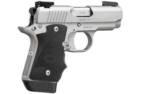 kimber micro  stainless dn mm carry conceal pistol  truglo tfx