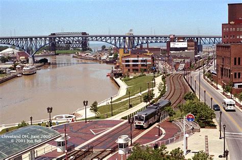 Cleveland Oh View Of Cuyahoga Flats And Waterfront Line Photo