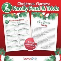 christmas games printable christmas family feud game holiday party