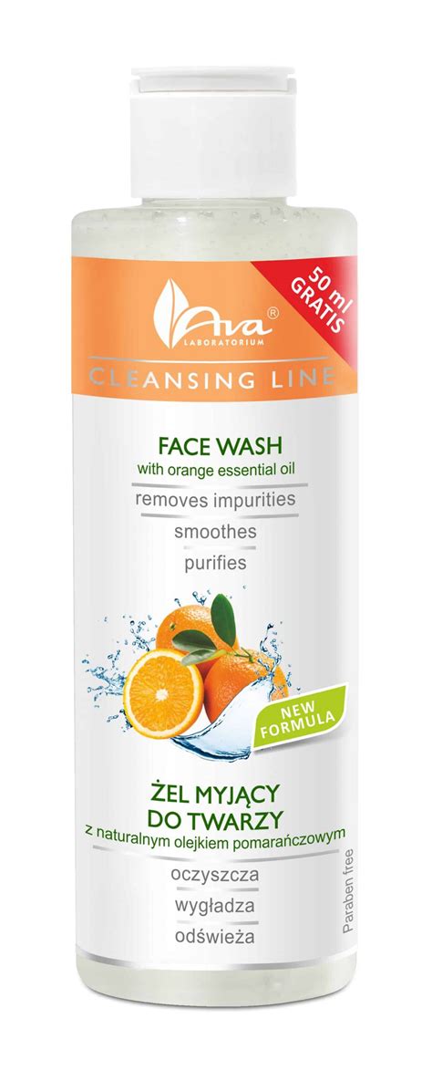 cleansing  face wash  orange essential oil ava  harmony