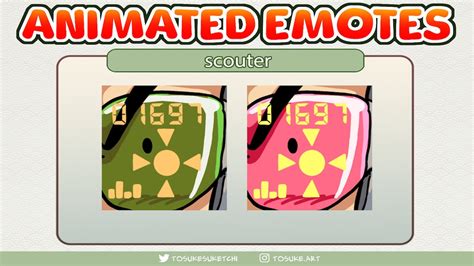 animated power level   twitch emotes    static emotes scouters anime meme